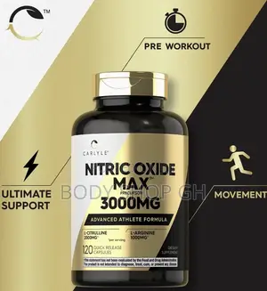 Nitric Oxide Max With L-Arginine [ 1000mg ] + L-Citrulline [ 2000mg]