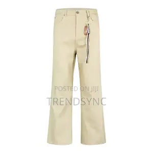 Premium Khaki Sand Flared Denim - Streetwear Collection