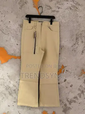 Premium Khaki Sand Flared Denim - Streetwear Collection