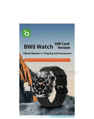 Bw8 Smartwatch With Sim Card Slot, Bluetooth Camera - Black/Pink