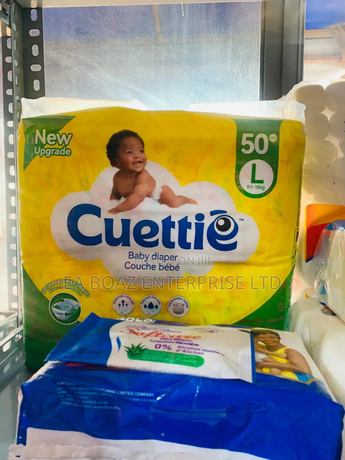 New Upgrade Cuttie Baby Diaper, Nappies 50pcs ( S,M,L)