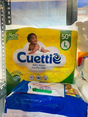 New Upgrade Cuttie Baby Diaper, Nappies 50pcs ( S,M,L)