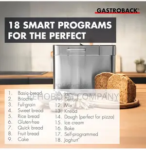 Gastroback Design Advanced Automatic Bread Maker,