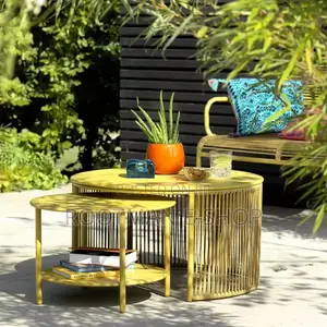Habitat Ipanema Metal Garden Coffee Table - 2 Piece