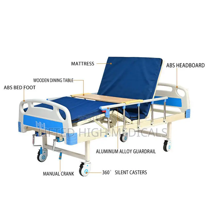Two (2) Crank Hospital Bed – Adjustable Patient Bed