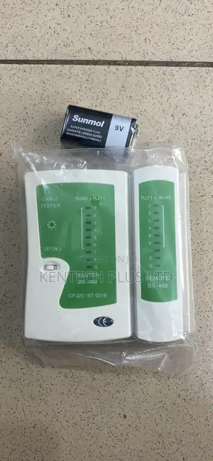 Rj45 and Rj11 Network Cable Tester With Battery
