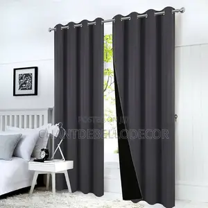Charcoal Grey High Dence Total Thermal Insulated Blackout Curtains