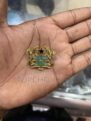 Ghana Coat of Arms Enamel Lapel Pin Badge