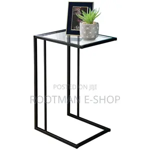 Home Essentials Sofa Table With Glass Top