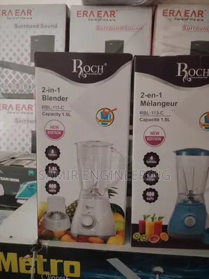 Roch 1.5l Kitchen Master: Powerful 400w Blender Spice Mill RBL-111-C
