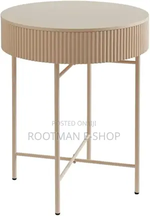 Round Side Table Removable Top Foldable Side Table