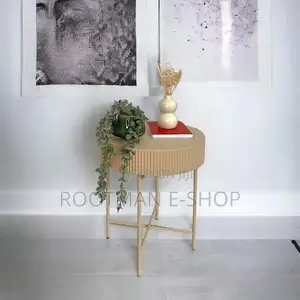 Round Side Table Removable Top Foldable Side Table