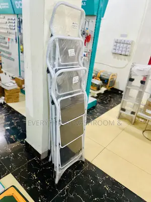 Aluminum 3-step Folding Ladder - Heavy Duty Steel Step Ladder