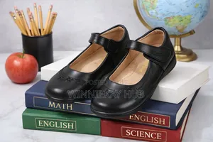 Girls School Shoe With Floral Pattern