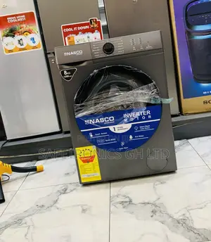 Top Class Nasco Washing Machine 8kg Front Load Full Automatic Silver