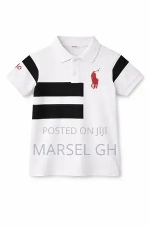 Polo Shirt For Kids - White