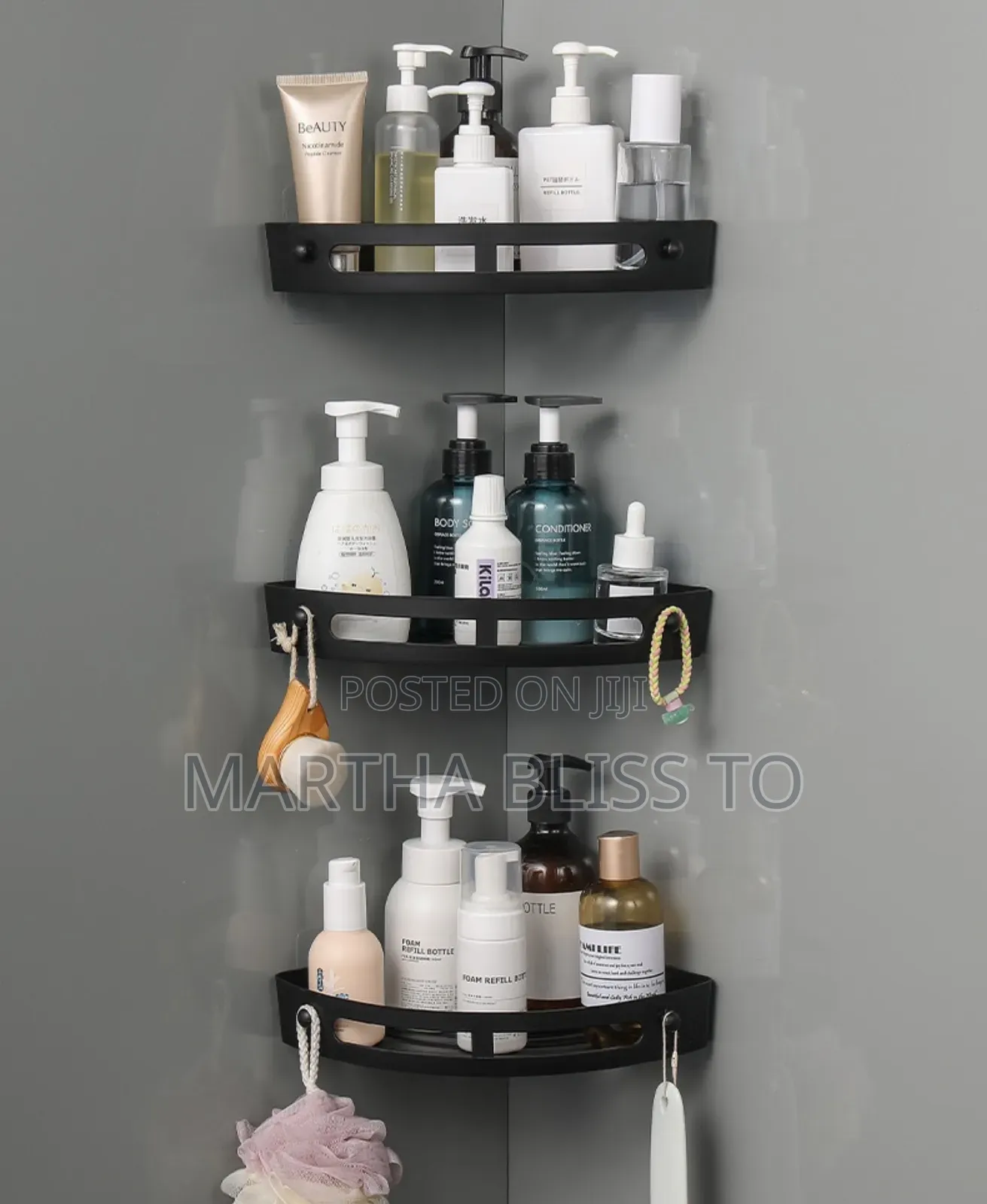 Corner Shelf for Bathroom Kitchen Toilet Storage