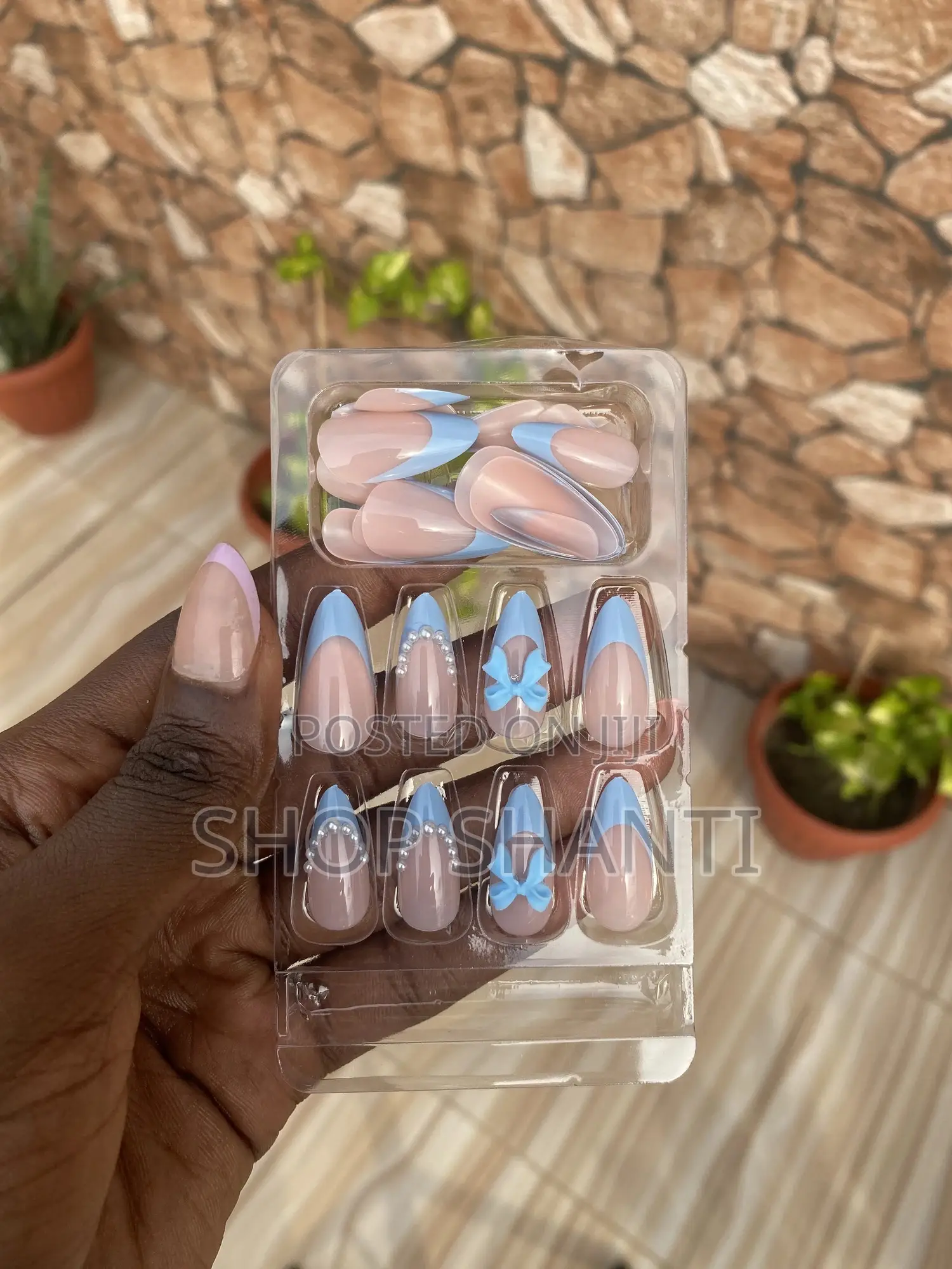 24pcs Basic Press-on Nails With Simple Cute Designs