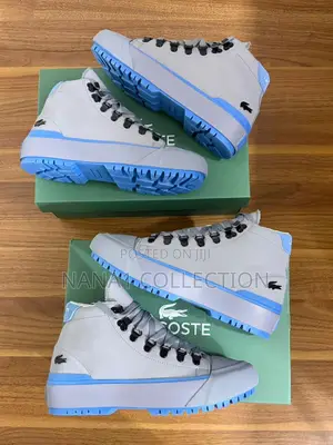 Lacoste Gripshot Mid - Cut Boots in Grey/Blue