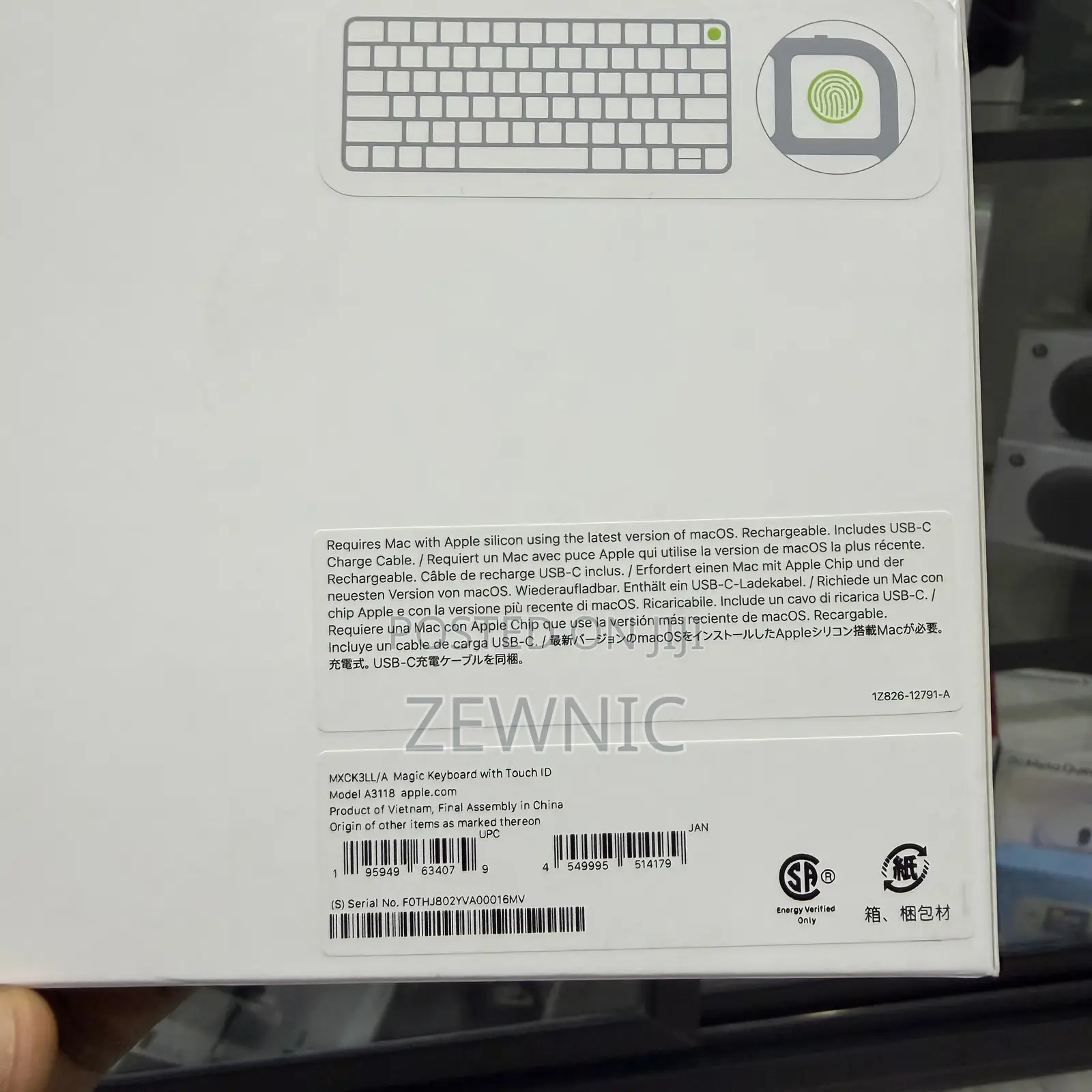 Apple Wireless Usb-c Magic Keyboard With Touch Id