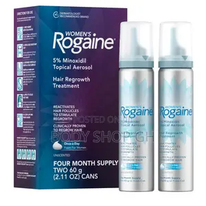 Rogaine for Women 5% Minoxidil Foam Treatment for Thinning Hair Loss
