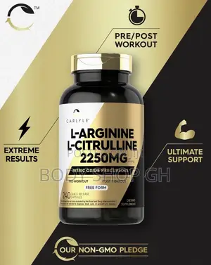 240 Rapid Release Nitric Oxide Capsules With L-Arginine + L-Citrulline