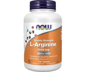 Double Strength L-Arginine 1,000 Mg, Nitric Oxide Booster 120 Tablets
