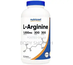 Nutricost L-Arginine 500mg, 300 Capsules - Gluten Free and Non-Gmo