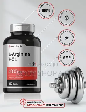 L-Arginine HCL 4000mg | 120 Caplets | Amino Acid for Men and Women