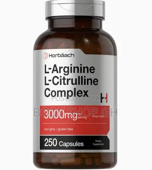 L-Arginine L-Citrulline Complex | 3000mg | 250 Capsules - Nitric Oxide