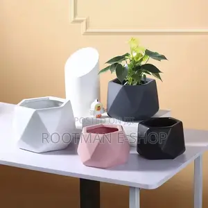 Modern Geometric Ceramic Pots