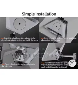 Wall Mount for a Mini Starlink Device