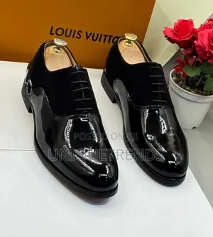 Classic Executive Louis Vuitton Suede and Patent Leather Shoe