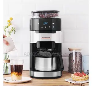 Gastroback Grind Brew Pro Thermo Coffee Maker, Silver, Black