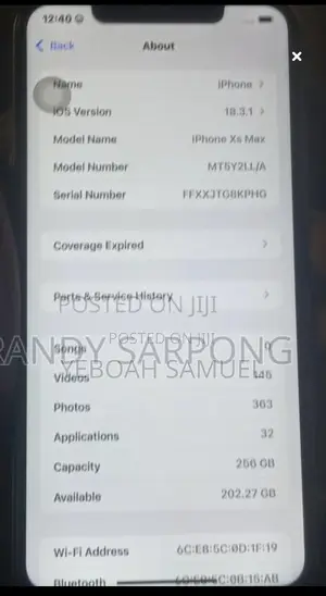 Apple iPhone XS Max 256 GB Black