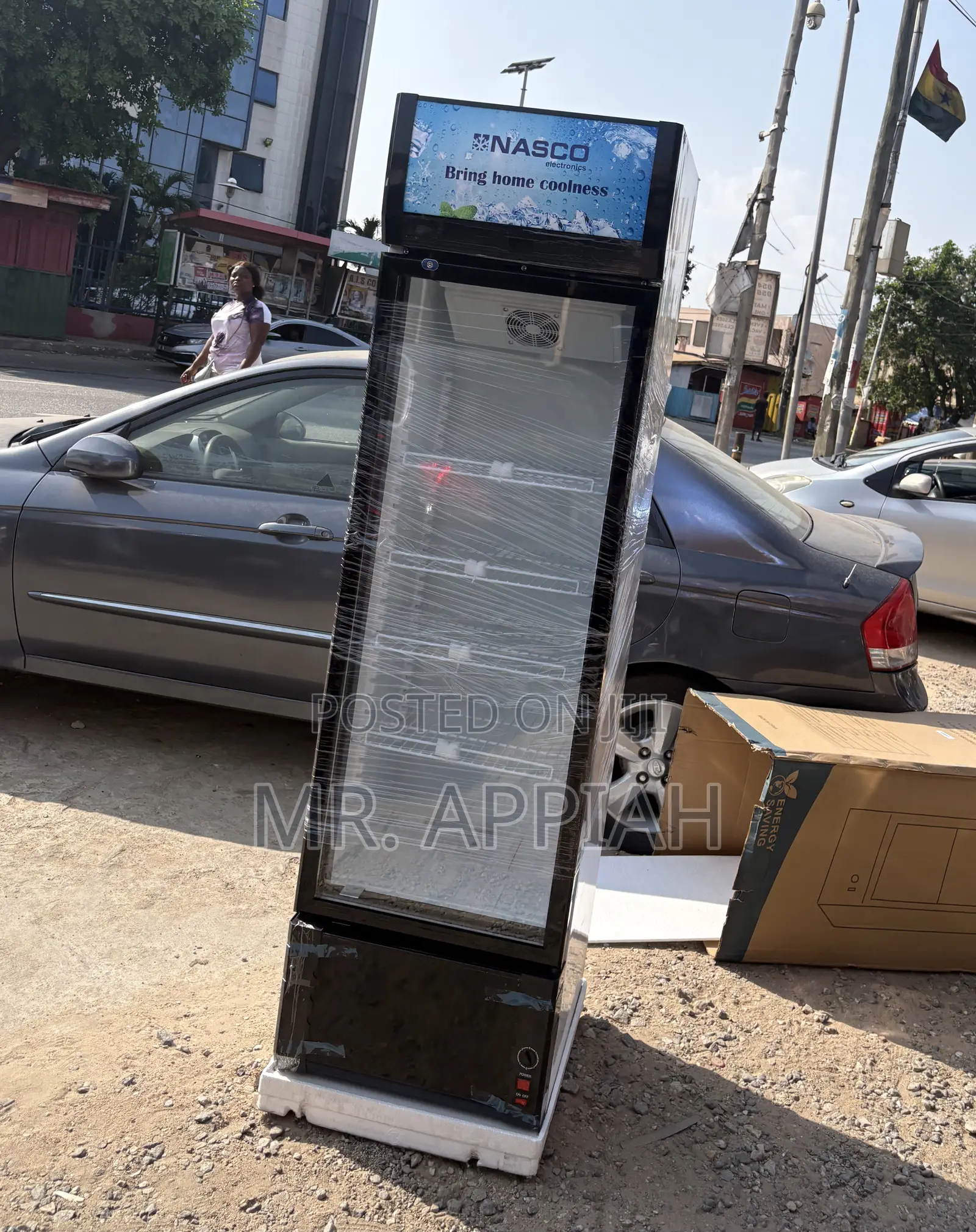 Affordable Nasco 288l 1 Door Display Fridge With Glass Door 