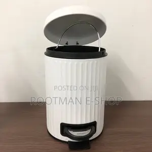 Pedal Toilet Bin With Removable Basket and Toilet Brush With Holder