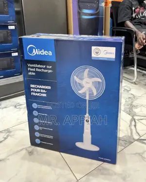 Affordable Midea 30watt Electric Rechargeable Standing Fan 