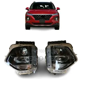 Headlight Assembly for 2019-2020 Hyundai Santa Fe Pair Halogen