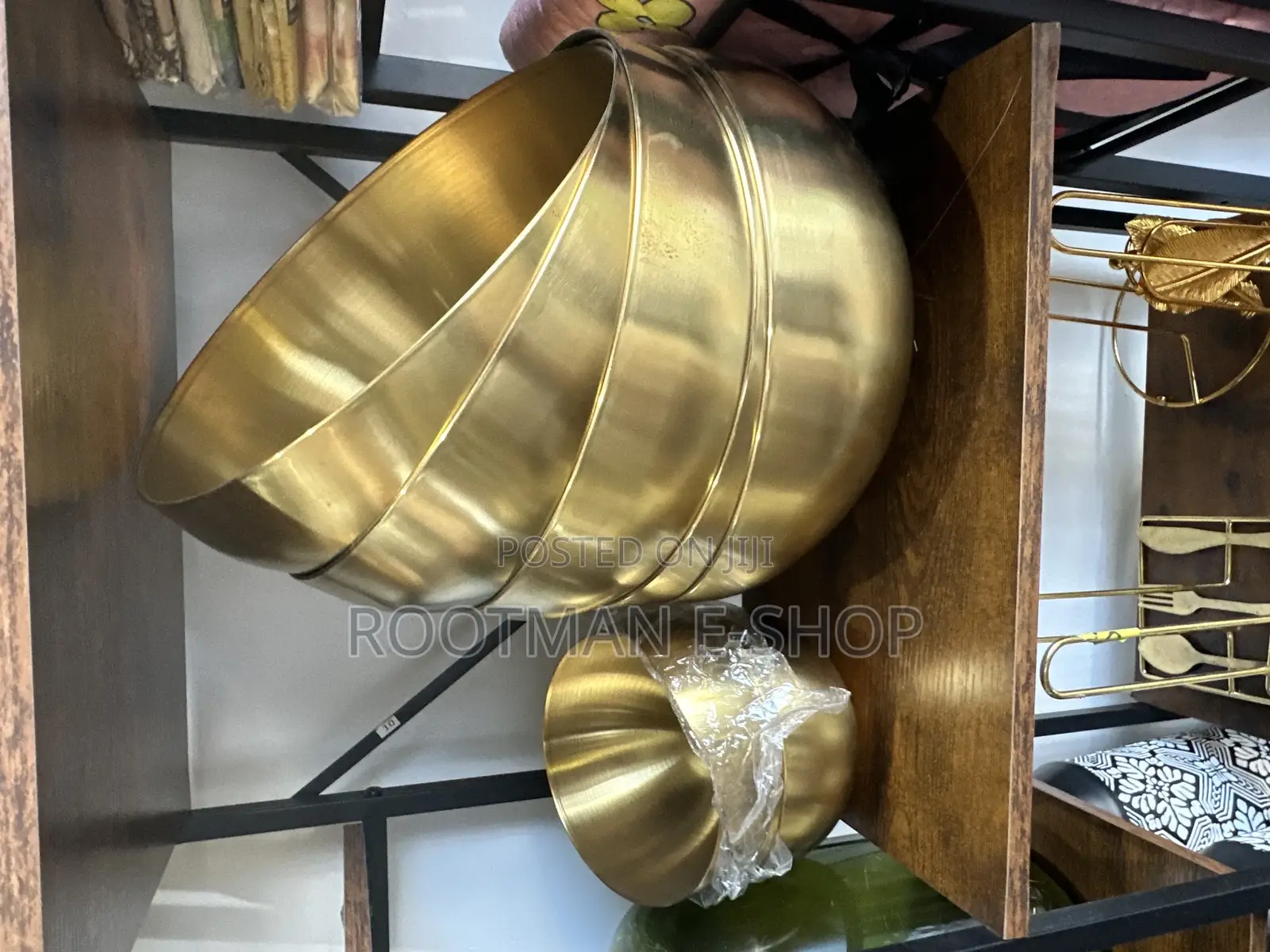 Luxury Gold Stainless Steel Bowl Set – 5 Pieces 32cm
