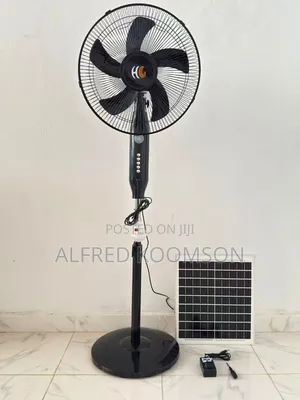 Solar Rechargeable Fan Available