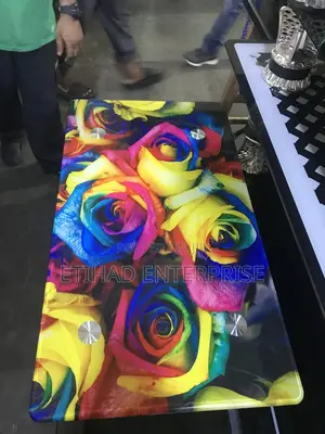 Rose Tempered Glass Center Table