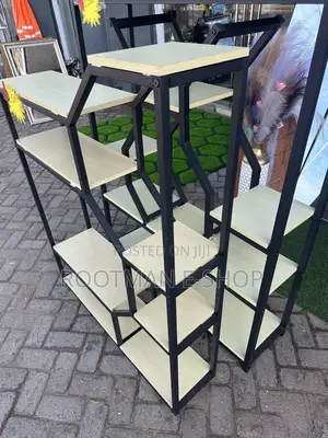 Solid Wood Console Table Bookshelf Design For Living Room