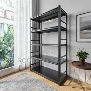 5 Tier Boltless Steel Shelf Rack Heavy Duty, Double Layer, Metal Board