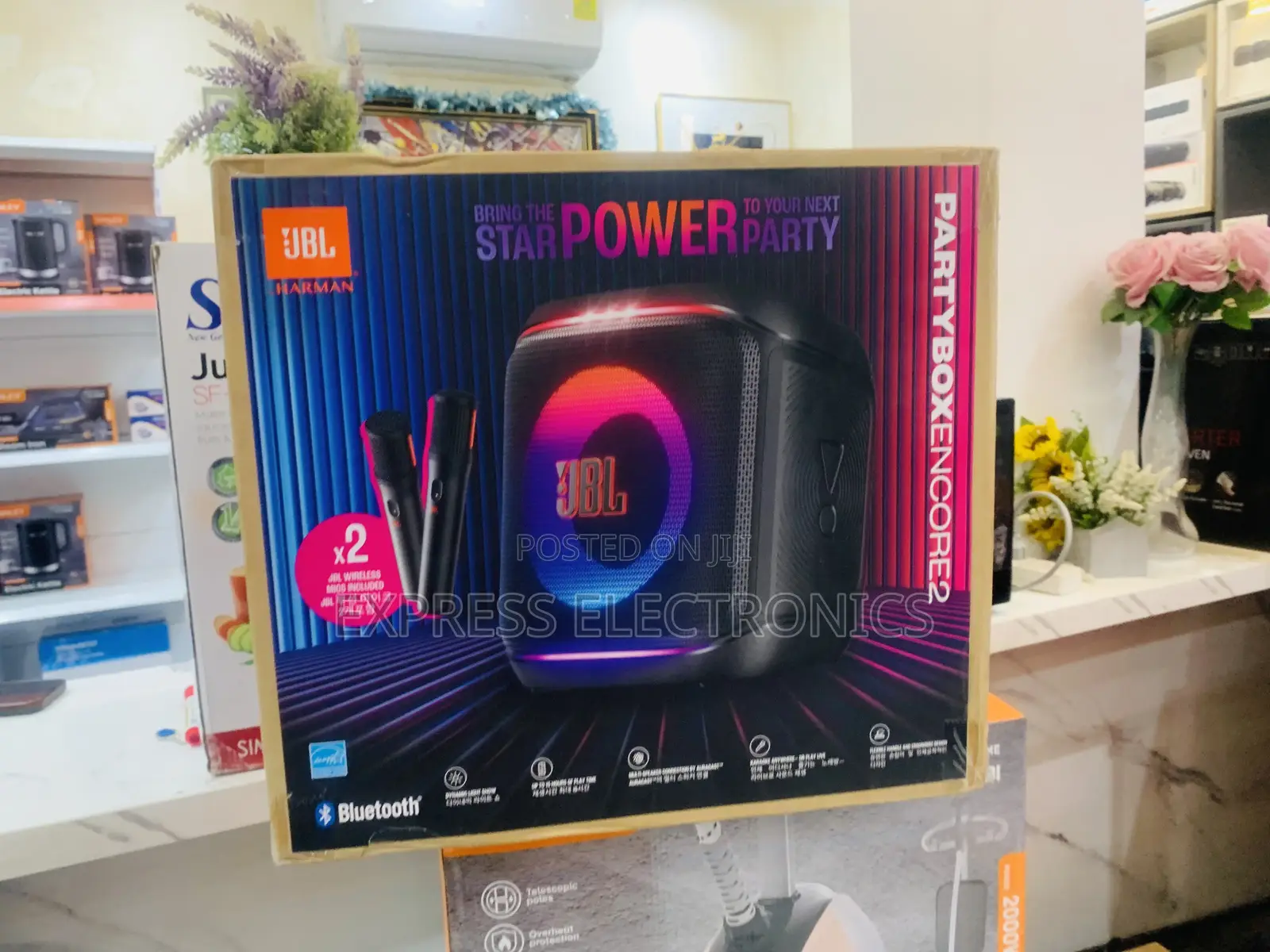 Rich Sound Good 2 Microphones JBL Party Box Encore 2 Potable