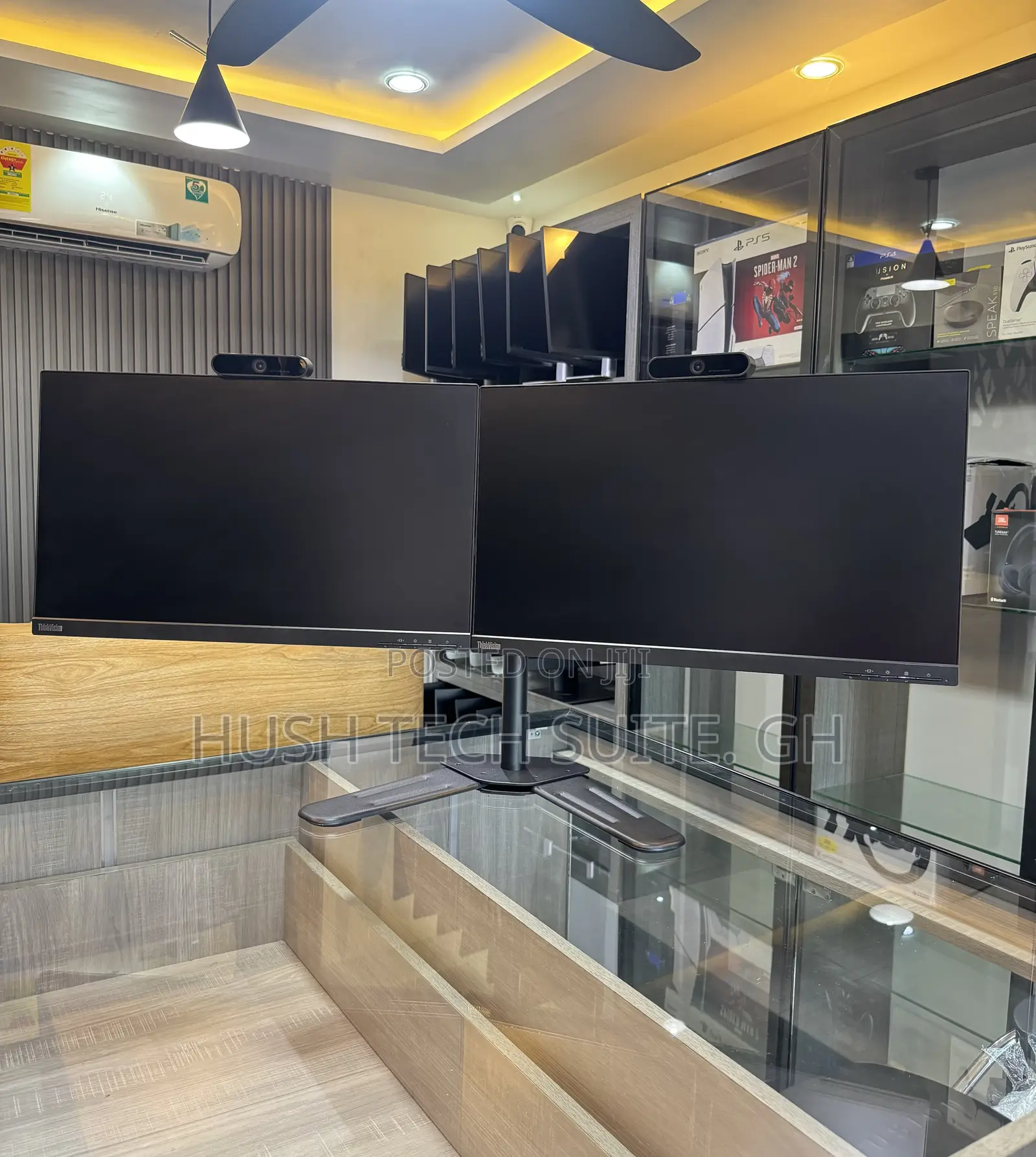 Lenovo Thinkvision 24” Dual Display Usb - C Ips Webcam Monitor