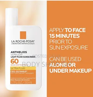 Facial Sunscreen SPF 60, Lightweight Sunscreen + Antioxidant