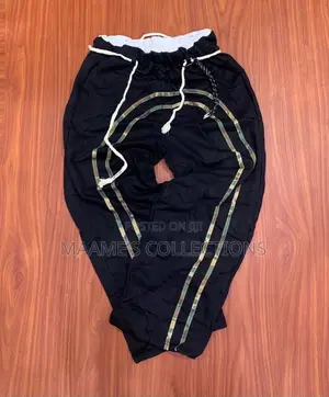 Patchwork Striped Jogger Pant / Sweatpant