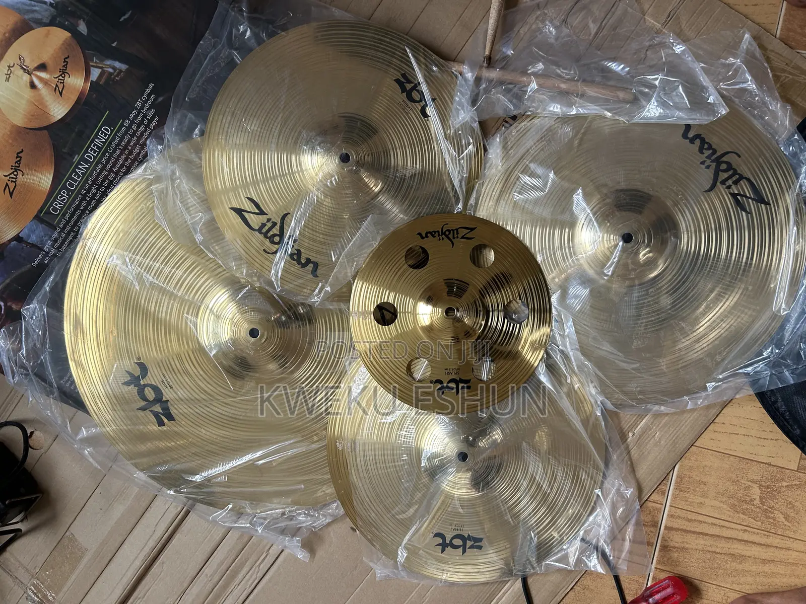 Zildjian ZBT Set of Cymbals