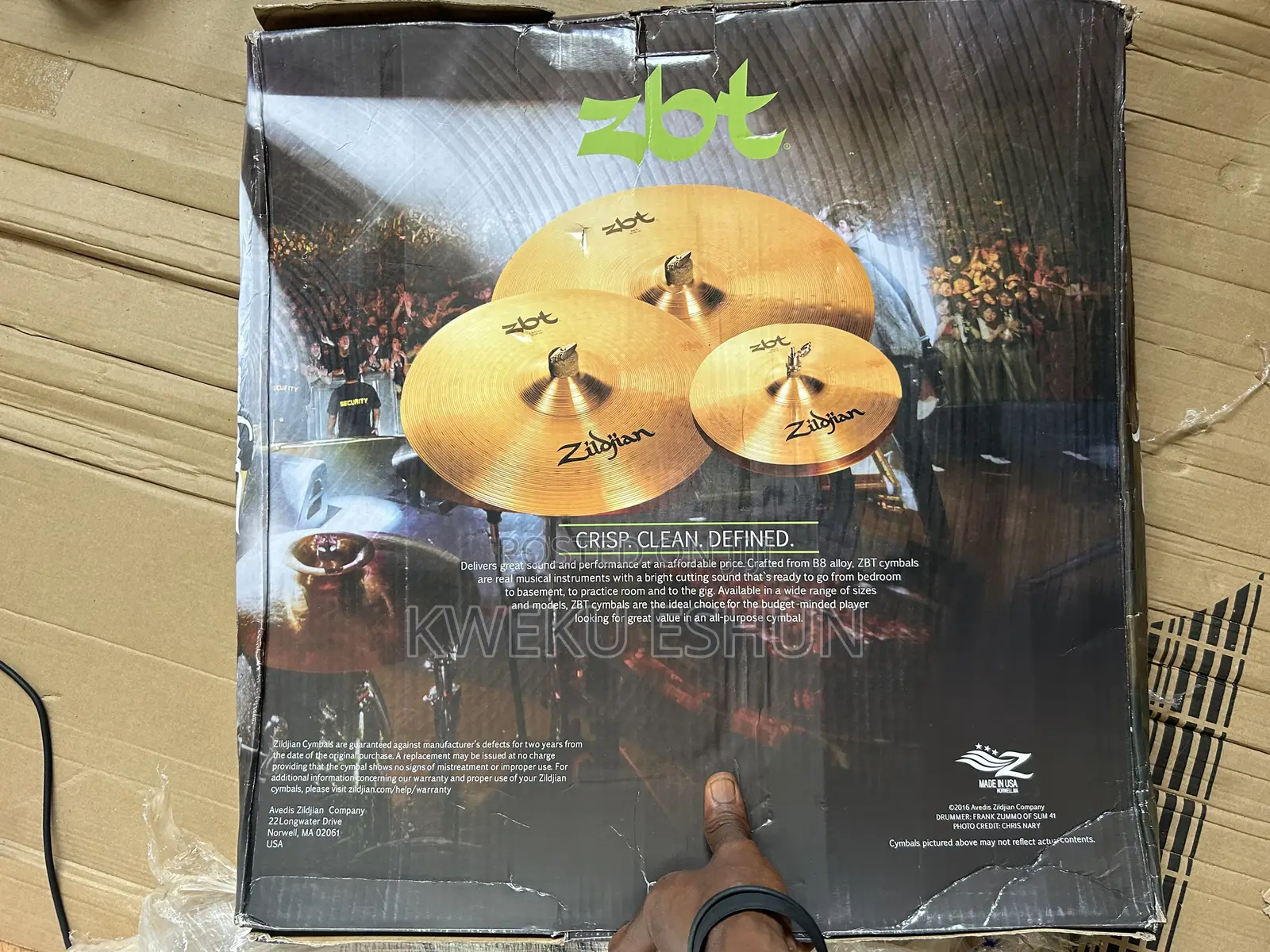 Zildjian ZBT Set of Cymbals